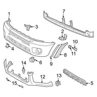 Toyota OE - Front Bumper - Bumper & Components (Gas)