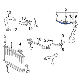 Toyota OE - Engine Coolant Reservoir Hose