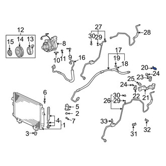 Toyota OE - A/C Refrigerant Line Clamp
