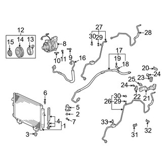 Toyota OE - Air Conditioner & Heater - Condenser, Compressor & Lines (Gas)