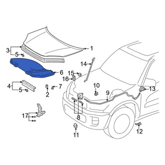 Toyota OE - Front Hood Insulation Pad