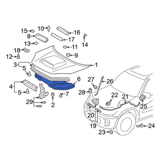 Toyota OE - Front Hood Insulation Pad
