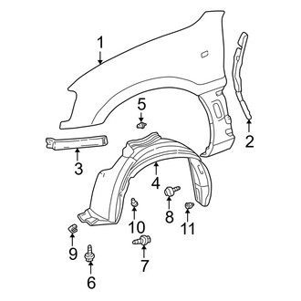 Toyota OE - Fender & Components (Gas)