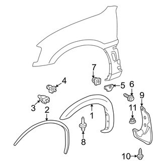 Toyota OE - Fender - Exterior Trim (Gas)