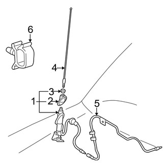 Toyota OE - Electrical - Antenna (Gas)