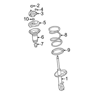 Toyota OE - Front Suspension - Struts & Components (Gas)