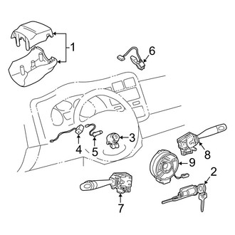 Toyota OE - Steering Column - Shroud, Switches & Levers (Gas)