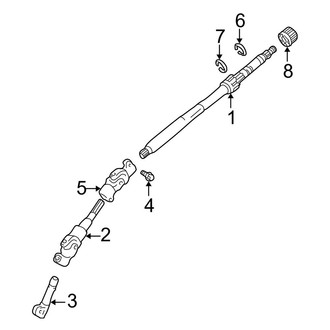 Toyota OE - Steering Column - Shaft & Internal Components (Gas)