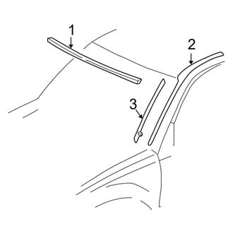 Toyota OE - Windshield - Reveal Moldings (Gas)