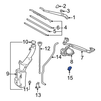 Toyota OE - Front Windshield Washer Nozzle
