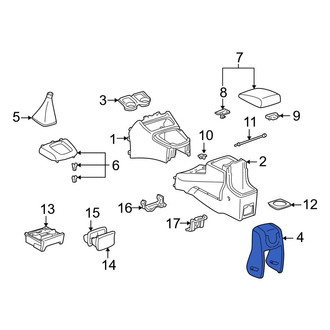 Toyota OE - Rear Console Cup Holder