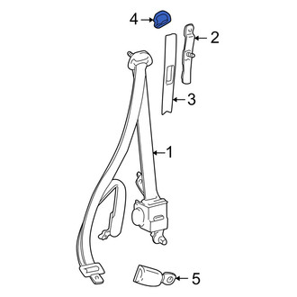 Toyota OE - Front Seat Belt Anchor Plate Cover