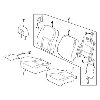 Toyota OE - Seats & Tracks - Front Seat Components (Gas)