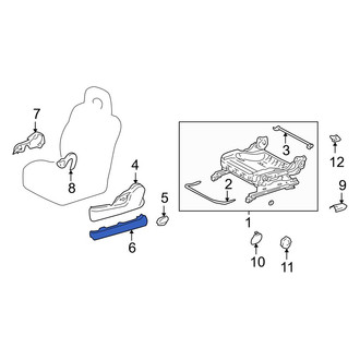 Toyota OE - Front Seat Track Cover