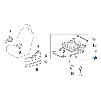 Toyota OE - Front Outer Seat Track Cover