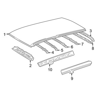 Toyota OE - Roof & Components (W/O Sunroof), (Gas)