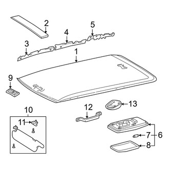 Toyota OE - Roof - Interior Trim (W/O Sunroof), (Gas)