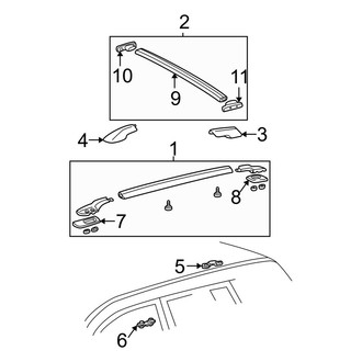 Toyota OE - Roof Luggage Rack - Roof Rack (Gas)