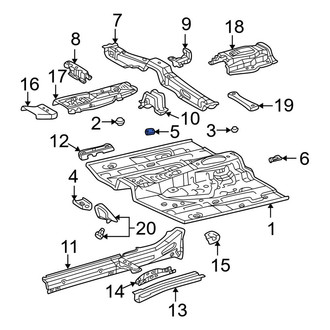 Toyota OE - Front Center Floor Plug