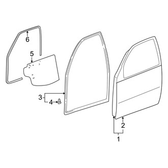 Toyota OE - Front Door - Door & Components (Gas)