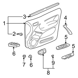 Toyota OE - Front Door - Interior Trim (Gas)