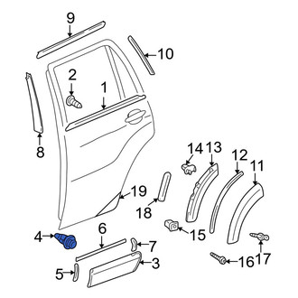 Toyota OE - Door Molding Clip