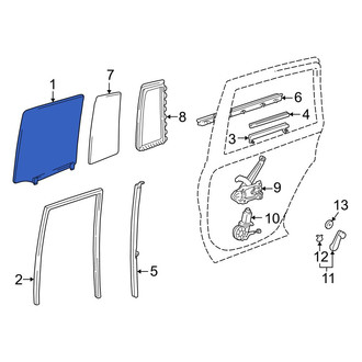Toyota OE - Center Left Door Glass