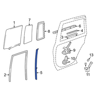 Toyota OE - Center Left Door Window Division Bar
