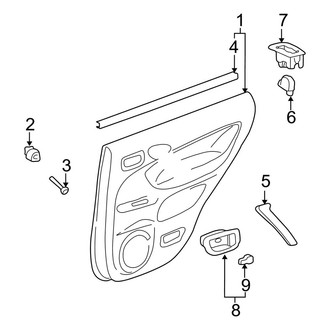 Toyota OE - Rear Door - Interior Trim (Gas)