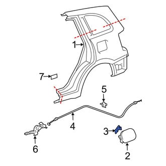 Toyota OE - Fuel Door Spring