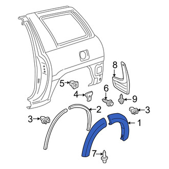 Toyota OE - Rear Right Rearward Wheel Arch Molding