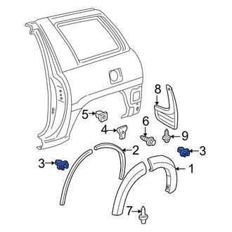 Toyota OE - Front Wheel Arch Molding Clip