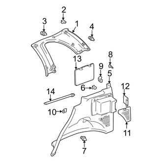 Toyota OE - Quarter Panel - Interior Trim (Gas)