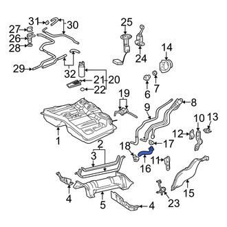 Toyota OE - Fuel Filler Hose