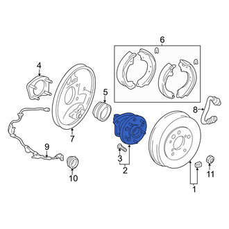 Toyota OE - Rear Wheel Bearing and Hub Assembly