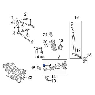 Toyota OE - Rear Suspension Trailing Arm Bushing