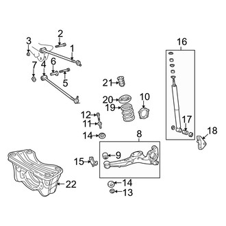 Toyota OE - Rear Suspension - Suspension Components (FWD Gas)