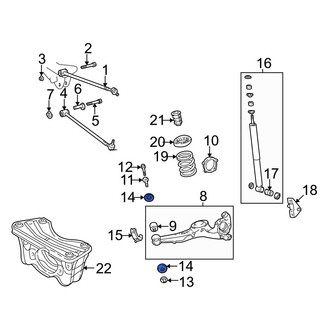 Toyota OE - Rear Inner Suspension Trailing Arm Bushing