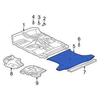 Toyota OE - Rear Trunk Mat