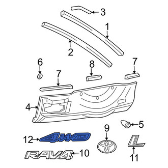Toyota OE - Rear Door Emblem