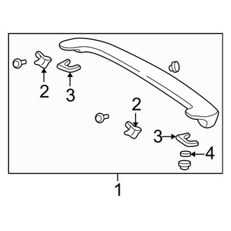 Toyota OE - Back Door - Spoiler (Gas)