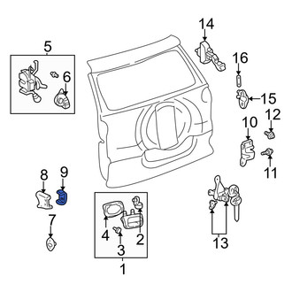 Toyota OE - Rear Inner Door Stop