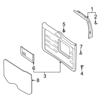 Toyota OE - Back Door - Interior Trim (Gas)
