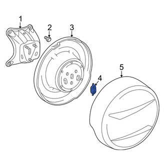 Toyota OE - Spare Tire Cover Clip