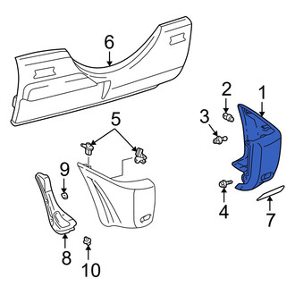 Toyota OE - Rear Left Bumper Corner Cover