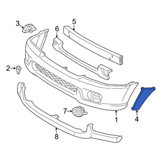 Toyota OE - Front Left Bumper Extension