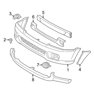 Toyota OE - Front Bumper - Bumper & Components