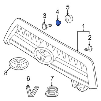 Toyota OE - Grille Nut