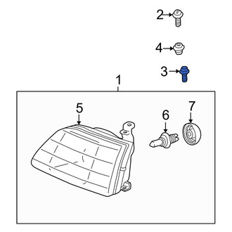 Toyota OE - Lower Headlight Mounting Bolt