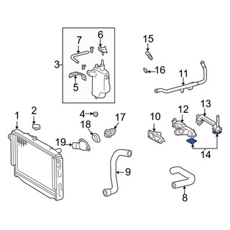 Toyota OE - Cooling System Bypass Line Adapter Gasket